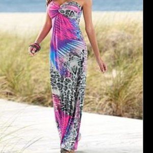 Venus Animal print Sleeveless Maxi dress